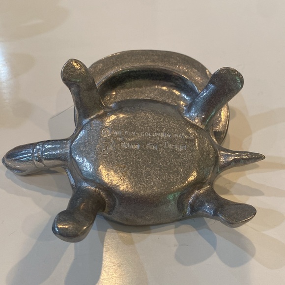 Turtle Lidded Trinket Box by Wilton Columbia PA US Bruce Fox Design RARE VTG - Picture 14 of 16